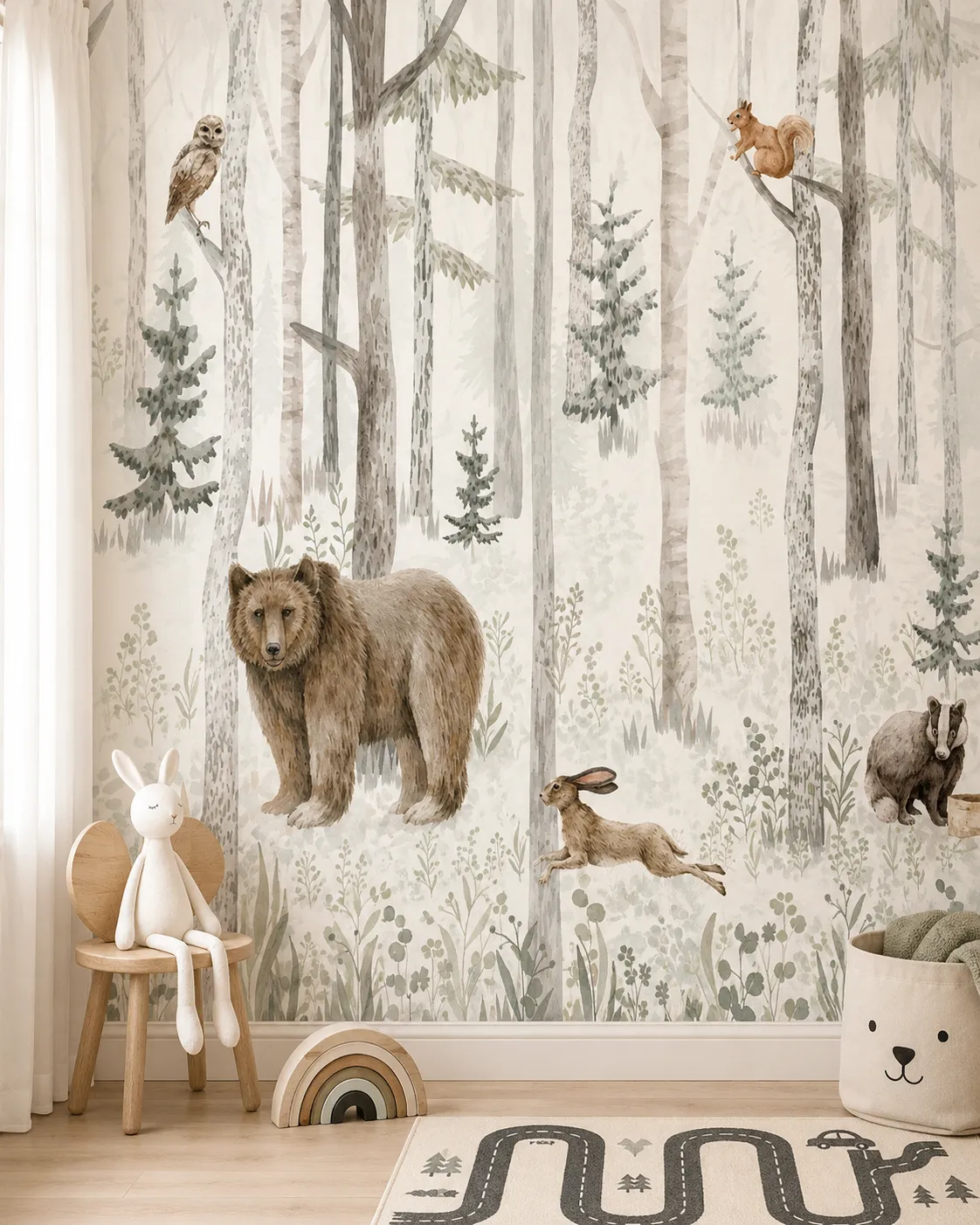 Detail shot of a Kids wallpaper pattern