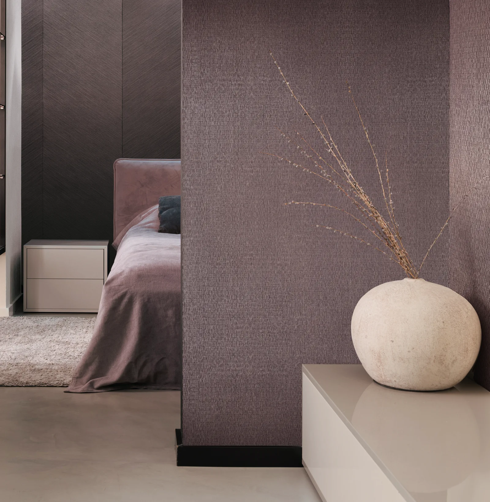 Detail shot of a Sustainable wallpaper pattern